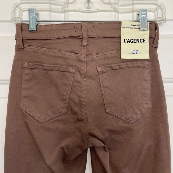 NWT L’Agence Margot High Rise Skinny Jean 24 Pine Bark - Picture 9 of 15
